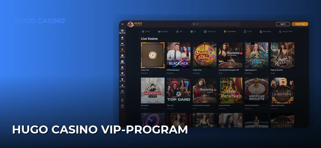 Hugo Casino VIP-program