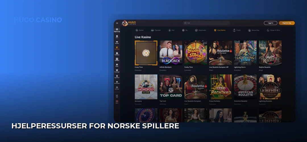 Hjelperessurser for norske spillere